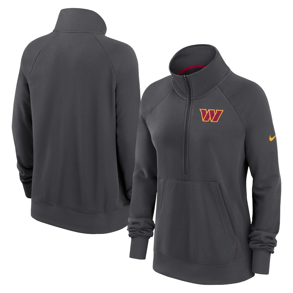 Women's Premium Raglan Performance Half-Zip Sweatshirt - Washington Commanders