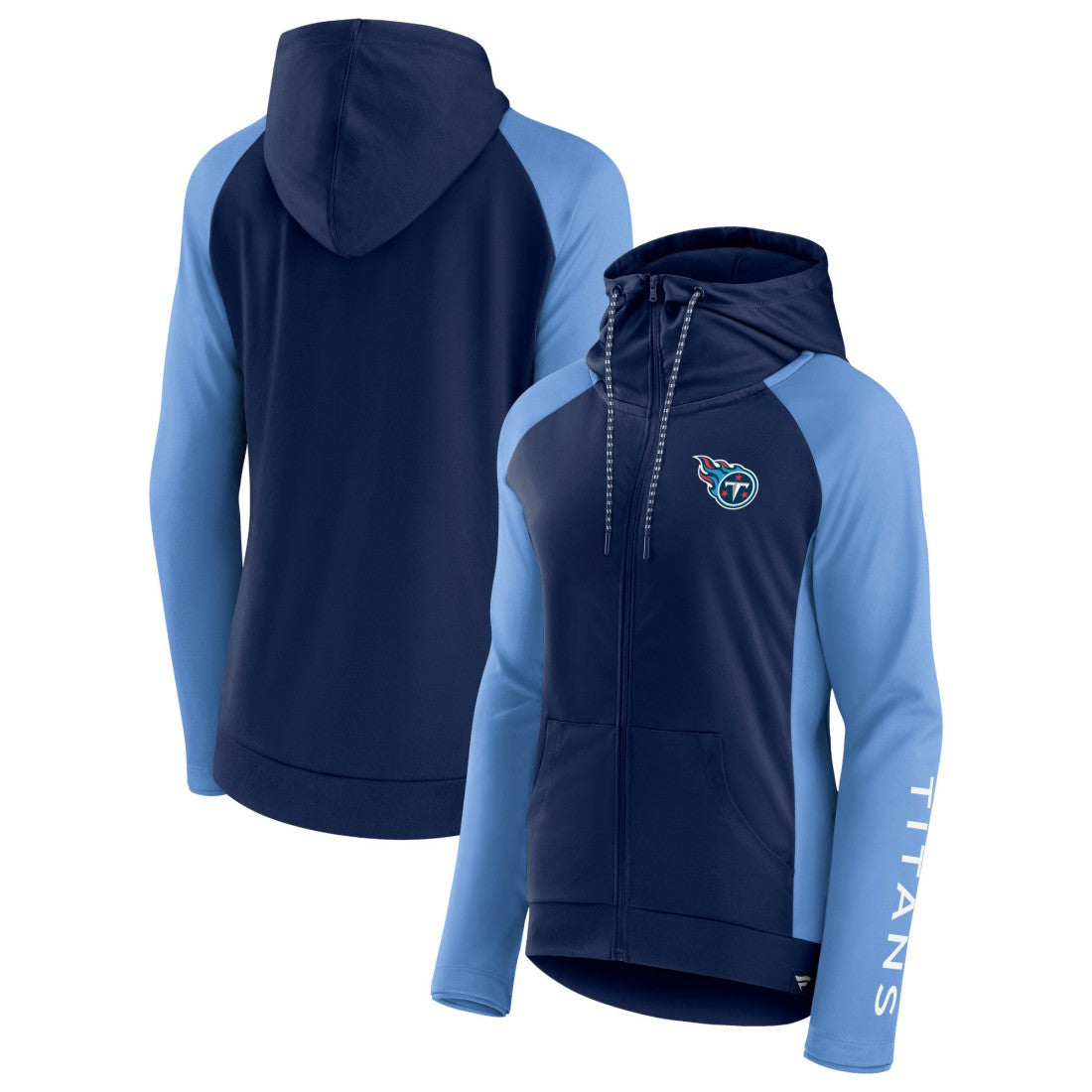 Women's End Around Lightweight Raglan Full-Zip Hoodie Jacket - Tennessee Titans