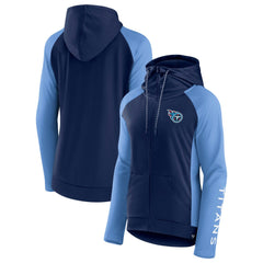 Women's End Around Lightweight Raglan Full-Zip Hoodie Jacket - Tennessee Titans
