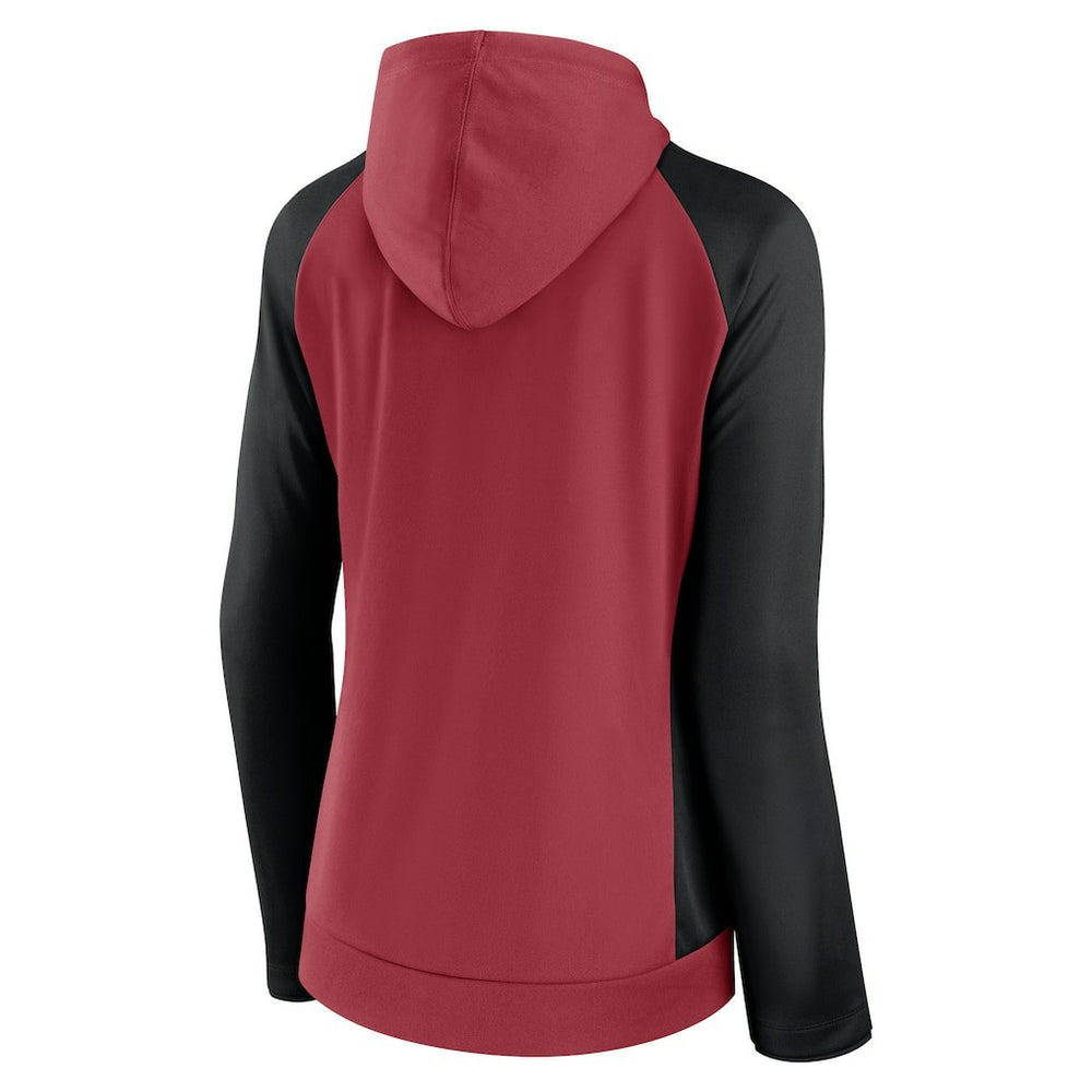 Women's End Around Lightweight Raglan Full-Zip Hoodie Jacket - Arizona Cardinals