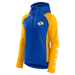 Women's End Around Lightweight Raglan Full-Zip Hoodie Jacket - Los Angeles Rams