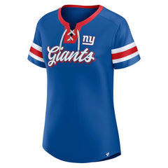 Women's Original State Lace-Up T-Shirt - New York Giants