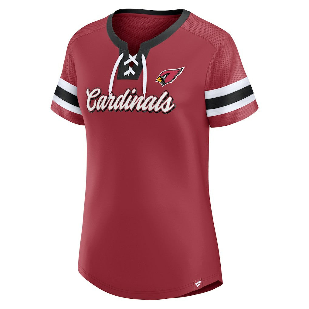 Women's Original State Lace-Up T-Shirt - Arizona Cardinals