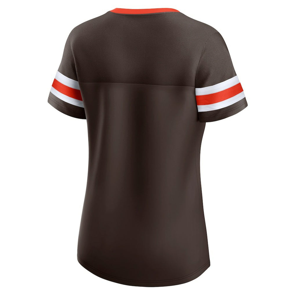Women's Original State Lace-Up T-Shirt - Cleveland Browns