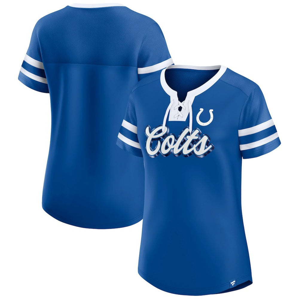 Women's Original State Lace-Up T-Shirt - Indianapolis Colts
