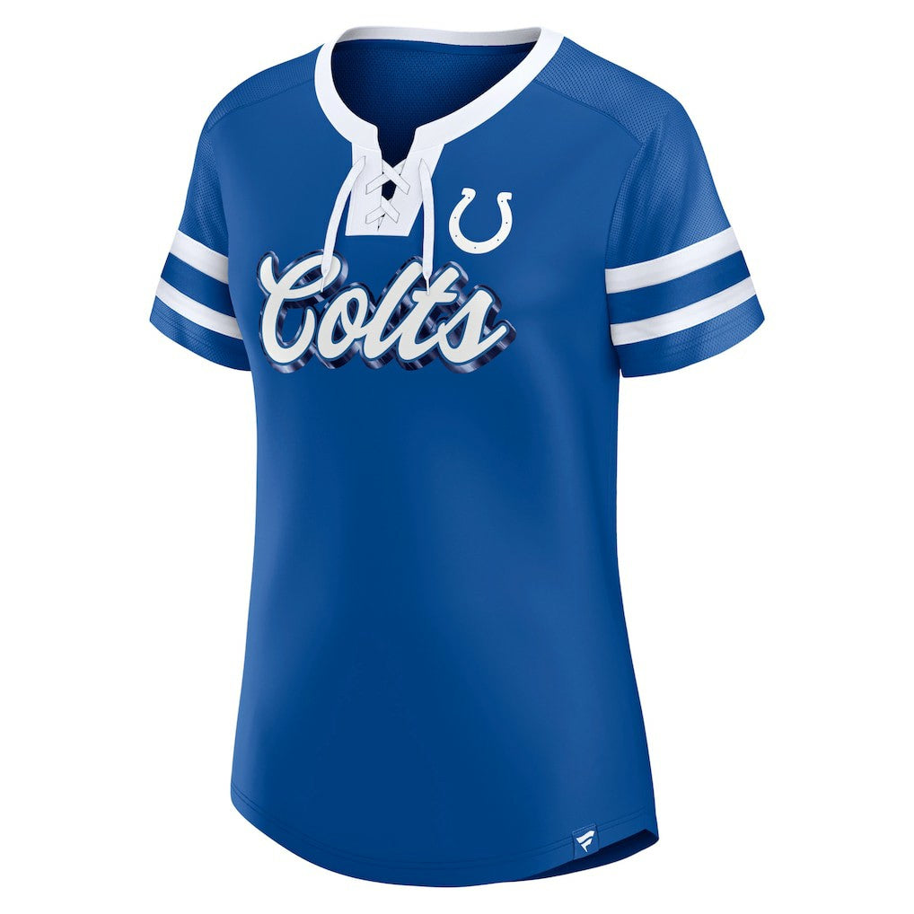 Women's Original State Lace-Up T-Shirt - Indianapolis Colts