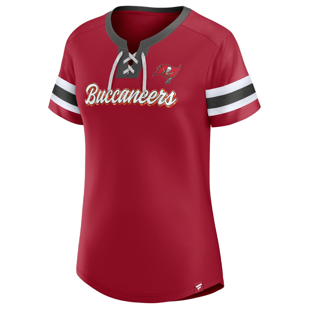 Women's Original State Lace-Up T-Shirt - Tampa Bay Buccaneers