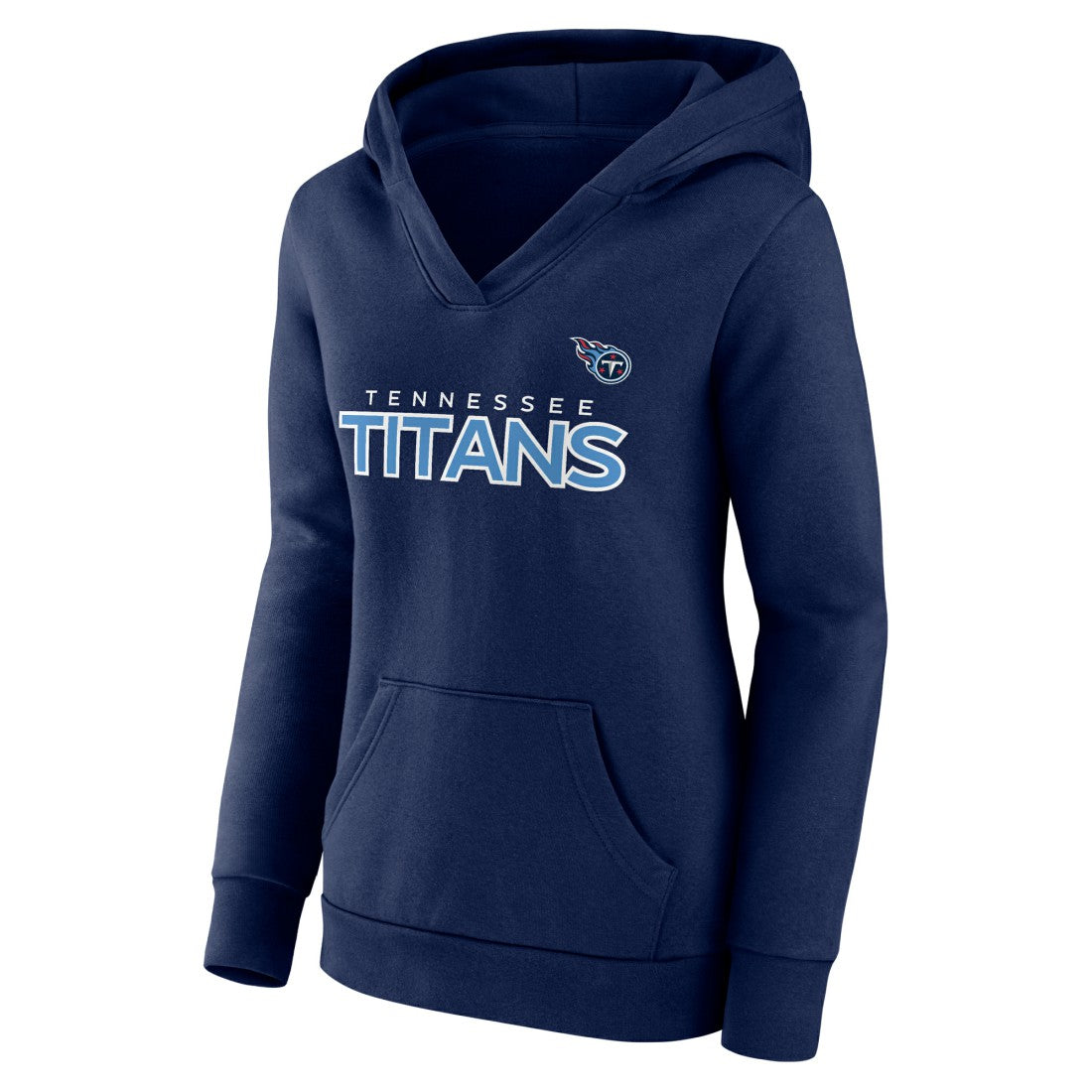 Women's Iconic Cotton Fleece Checklist Pullover Hoodie - Tennessee Titans