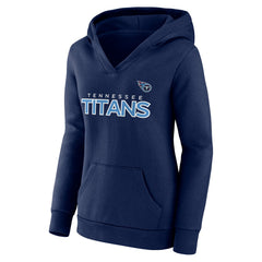Women's Iconic Cotton Fleece Checklist Pullover Hoodie - Tennessee Titans