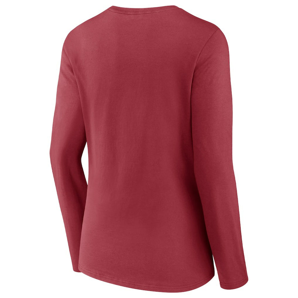 Women's Drive Forward V-Neck Long Sleeve T-Shirt - Arizona Cardinals