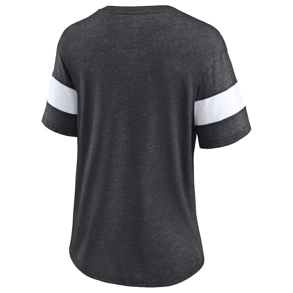 Women's Distressed Team Tri-Blend V-Neck T-Shirt - New Orleans Saints
