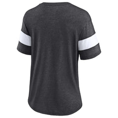 Women's Distressed Team Tri-Blend V-Neck T-Shirt - New Orleans Saints