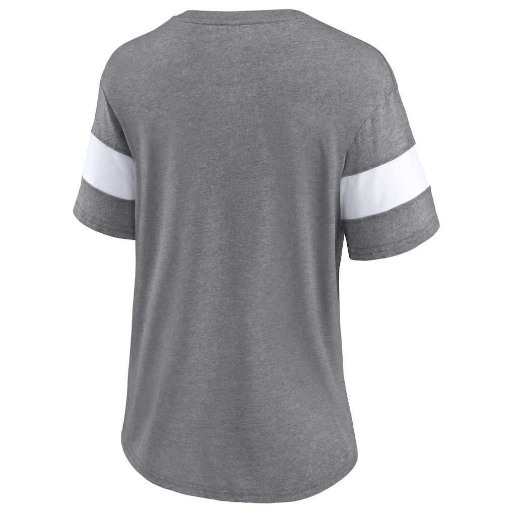 Women's Distressed Team Tri-Blend V-Neck T-Shirt - Cleveland Browns