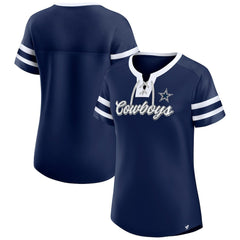 Women's Original State Lace-Up T-Shirt - Dallas Cowboys