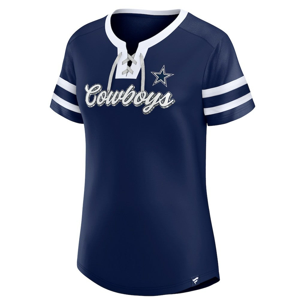 Women's Original State Lace-Up T-Shirt - Dallas Cowboys