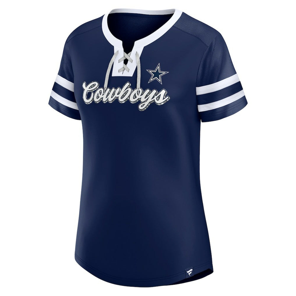 Women's Original State Lace-Up T-Shirt - Dallas Cowboys