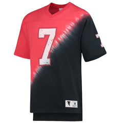 Michael Vick  Retired Player Name & Number Diagonal Tie-Dye V-Neck T-Shirt - Atlanta Falcons