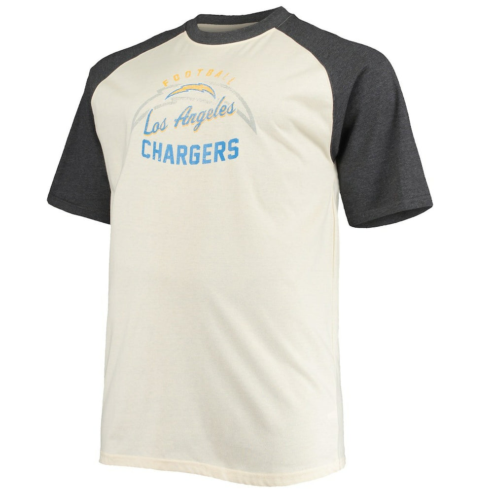 Justin Herbert  Big & Tall Player Name & Number Raglan T-Shirt - Los Angeles Chargers