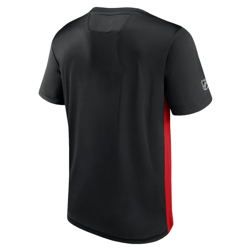 NHL Black/Red Detroit Red Wings Fanatics Authentic Pro Rink Tech T-Shirt