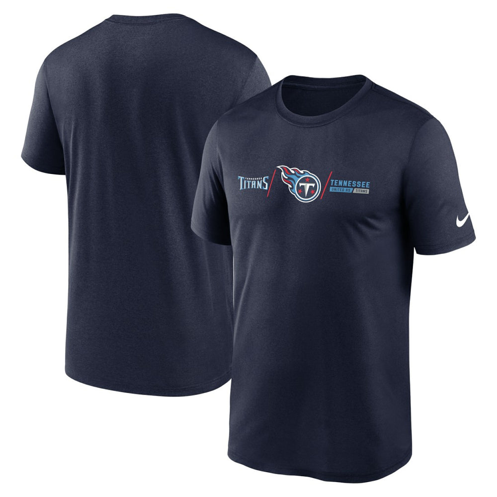 Horizontal Lockup Legend Performance T-Shirt - Tennessee Titans