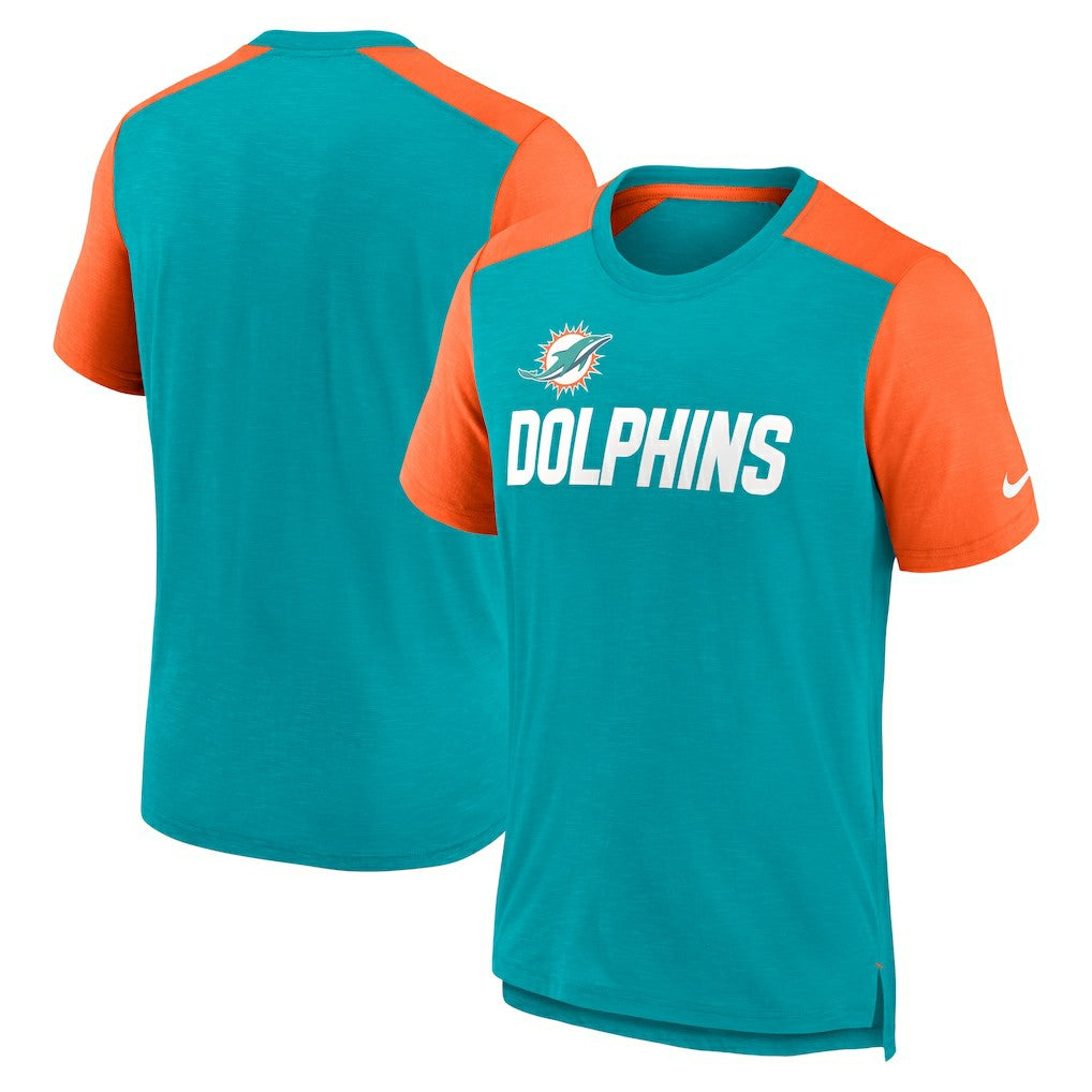Color Block Team Name T-Shirt - Miami Dolphins