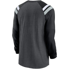 Tri-Blend Raglan Athletic Long Sleeve Fashion T-Shirt - Las Vegas Raiders