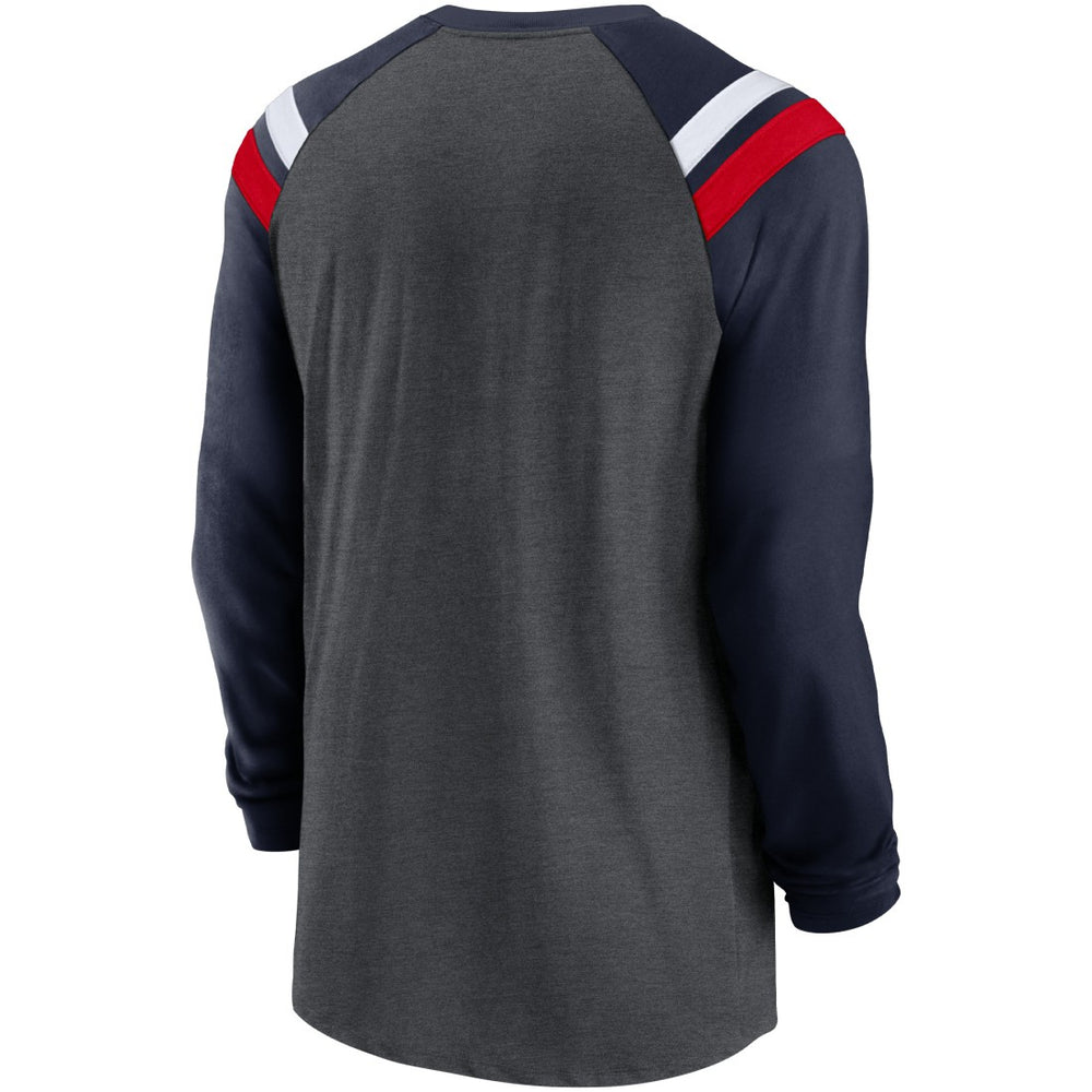Tri-Blend Raglan Athletic Long Sleeve Fashion T-Shirt - Tennessee Titans