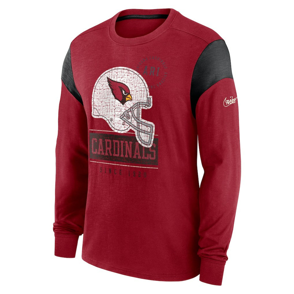 Rewind Playback Helmet Long Sleeve T-Shirt - Arizona Cardinals
