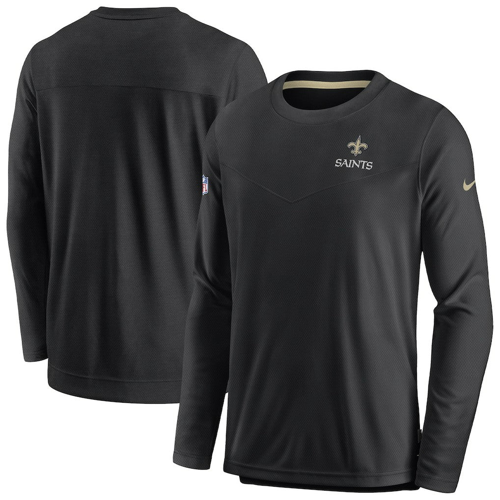 Sideline Lockup Performance Pullover Sweatshirt - New Orleans Saints