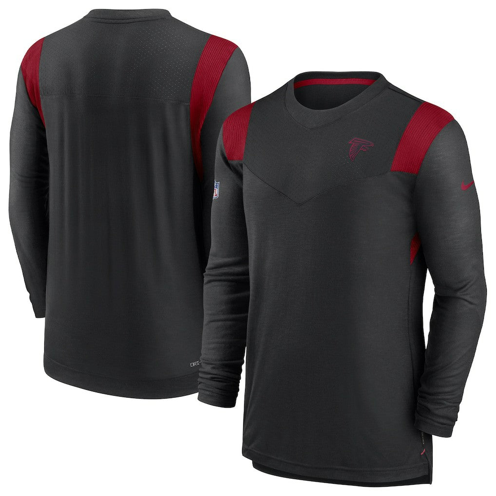 Sideline Tonal Logo Performance Player Long Sleeve T-Shirt - Atlanta Falcons