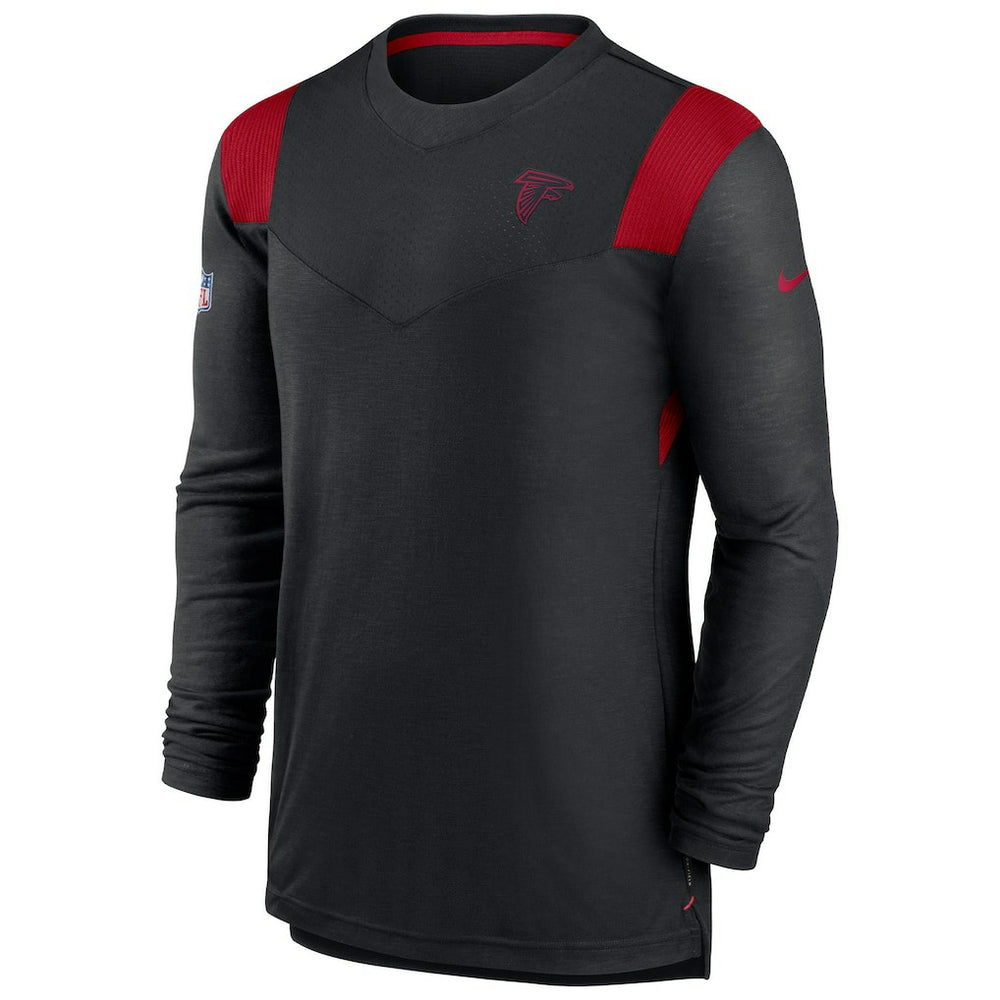 Sideline Tonal Logo Performance Player Long Sleeve T-Shirt - Atlanta Falcons