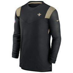 Sideline Tonal Logo Performance Player Long Sleeve T-Shirt - New Orleans Saints