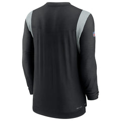 Sideline Tonal Logo Performance Player Long Sleeve T-Shirt - Las Vegas Raiders