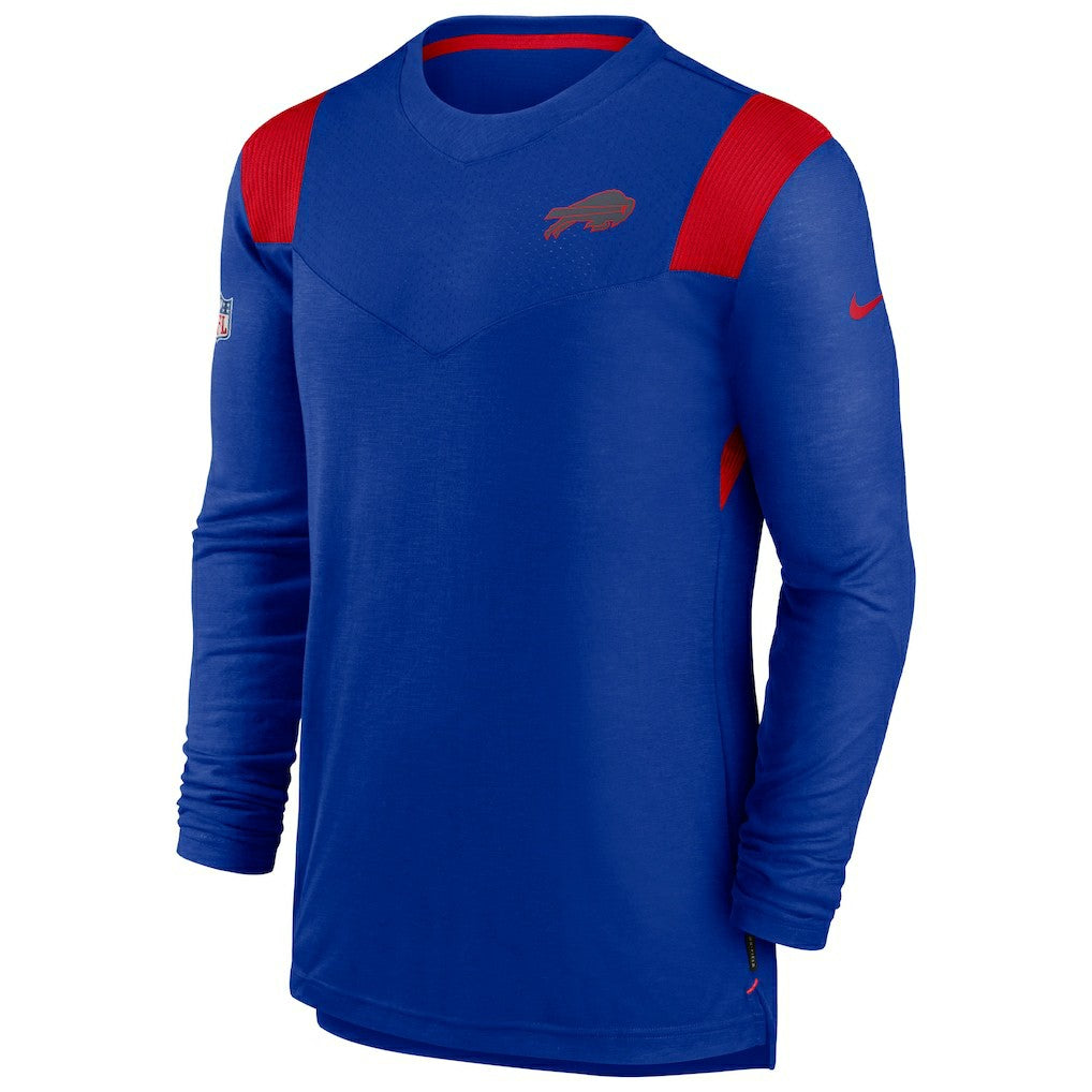 Sideline Tonal Logo Performance Player Long Sleeve T-Shirt - Buffalo Bills