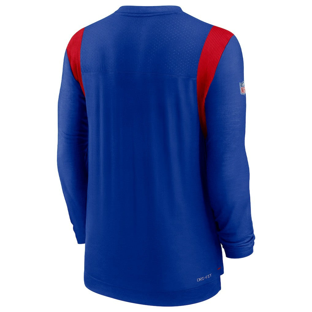 Sideline Tonal Logo Performance Player Long Sleeve T-Shirt - Buffalo Bills