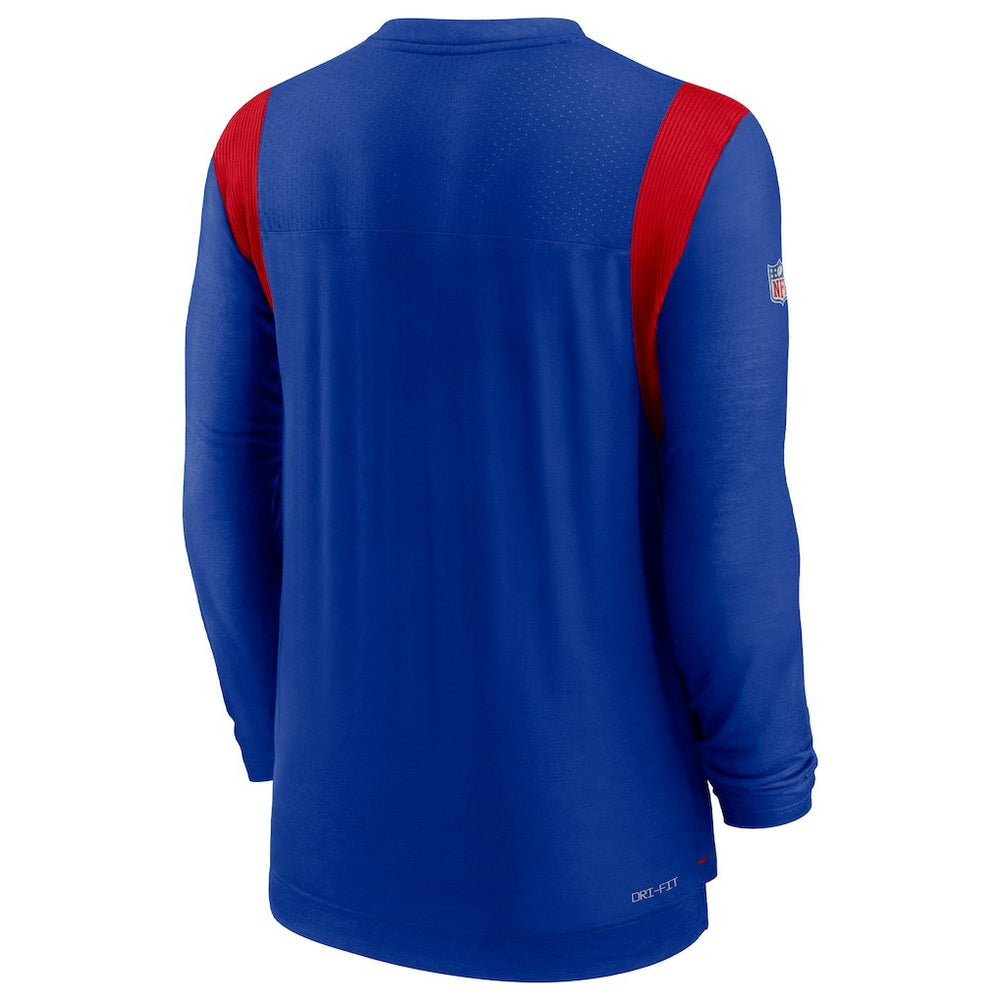 Sideline Tonal Logo Performance Player Long Sleeve T-Shirt - Buffalo Bills