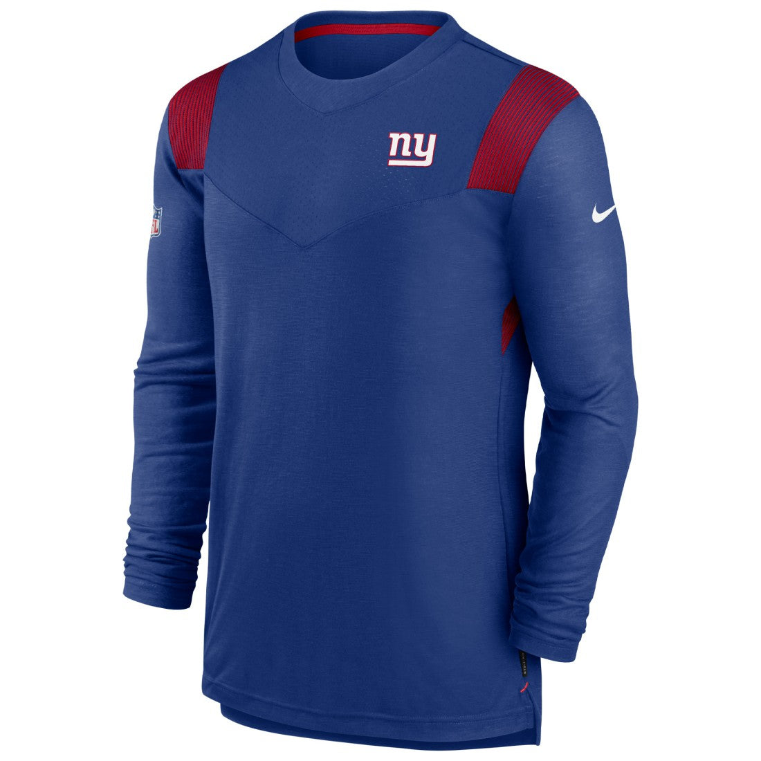 Sideline Tonal Logo Performance Player Long Sleeve T-Shirt - New York Giants