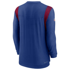 Sideline Tonal Logo Performance Player Long Sleeve T-Shirt - New York Giants