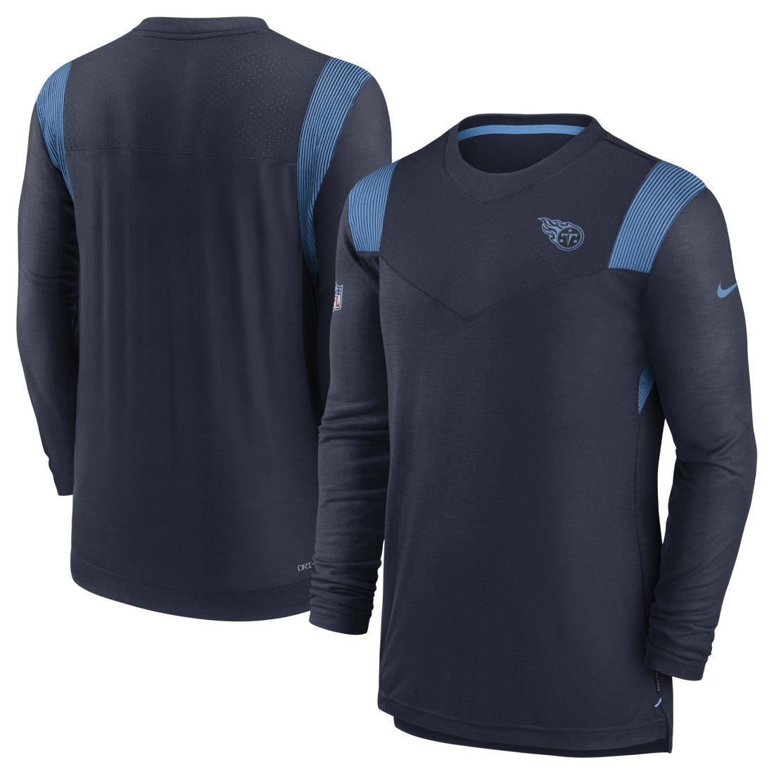 Sideline Tonal Logo Performance Player Long Sleeve T-Shirt - Tennessee Titans