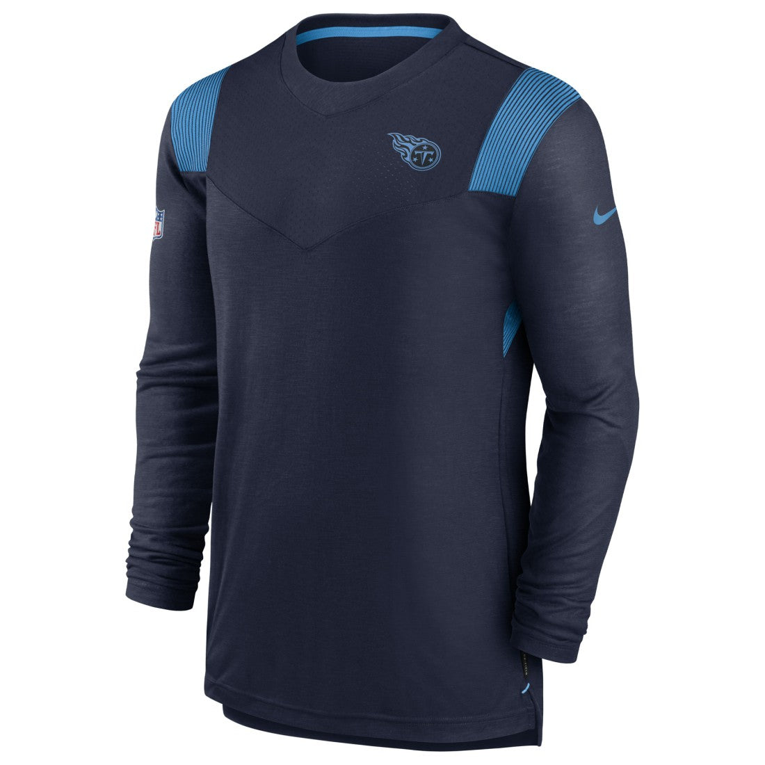 Sideline Tonal Logo Performance Player Long Sleeve T-Shirt - Tennessee Titans