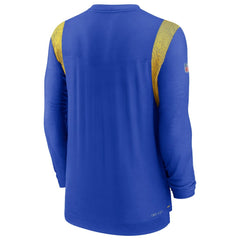 Sideline Tonal Logo Performance Player Long Sleeve T-Shirt - Los Angeles Rams