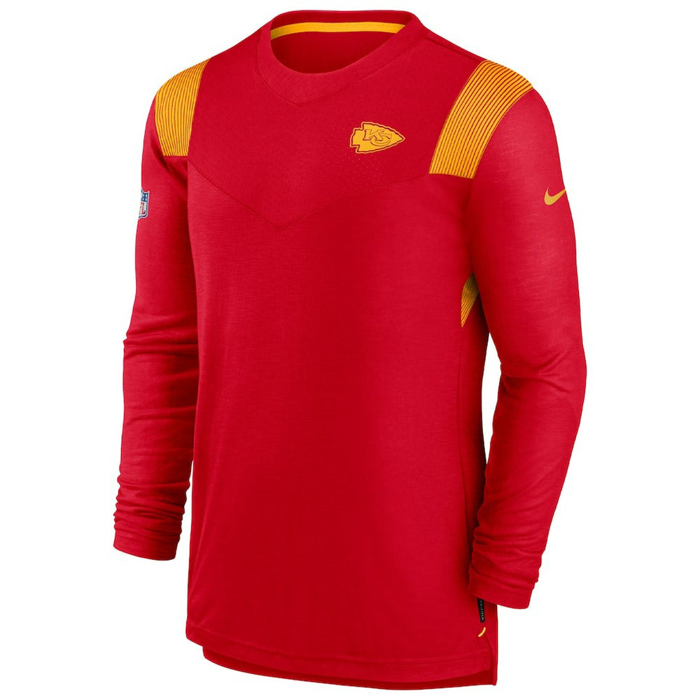 Sideline Tonal Logo Performance Player Long Sleeve T-Shirt - Kansas City Chiefs