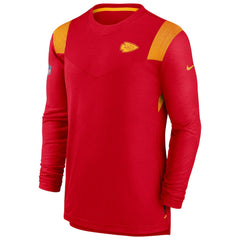 Sideline Tonal Logo Performance Player Long Sleeve T-Shirt - Kansas City Chiefs