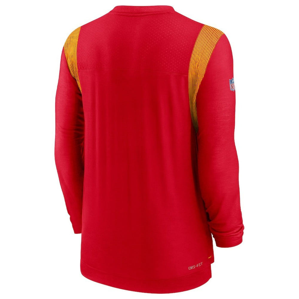 Sideline Tonal Logo Performance Player Long Sleeve T-Shirt - Kansas City Chiefs