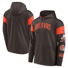 Brownie The Elf Sideline Athletic Arch Jersey Performance Pullover Hoodie - Cleveland Browns