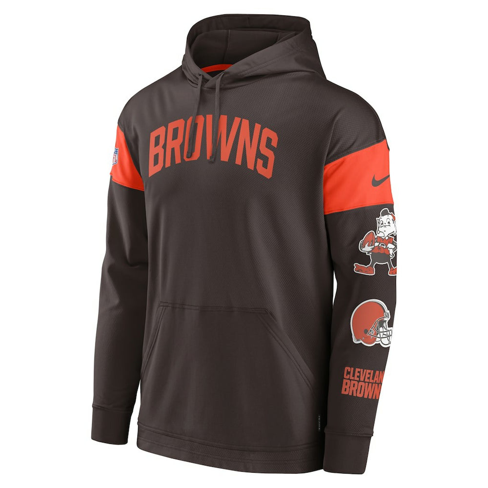 Brownie The Elf Sideline Athletic Arch Jersey Performance Pullover Hoodie - Cleveland Browns