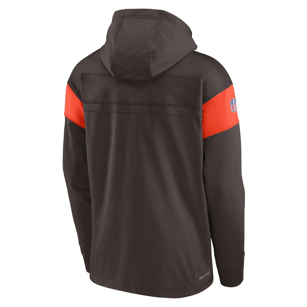 Brownie The Elf Sideline Athletic Arch Jersey Performance Pullover Hoodie - Cleveland Browns