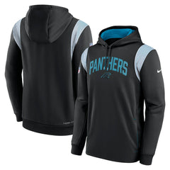 Sideline Athletic Stack Performance Pullover Hoodie - Carolina Panthers