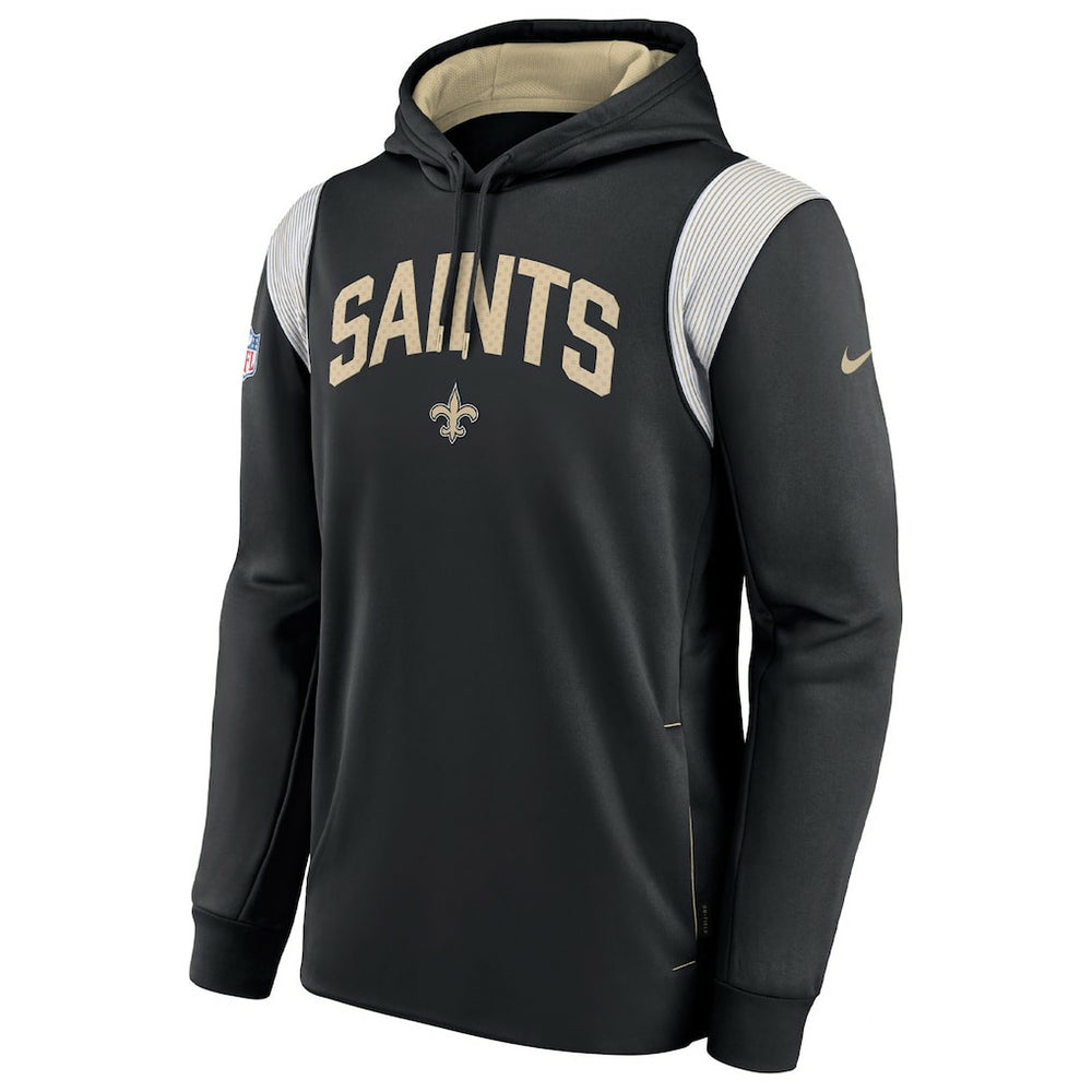 Sideline Athletic Stack Performance Pullover Hoodie - New Orleans Saints