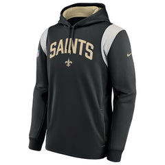 Sideline Athletic Stack Performance Pullover Hoodie - New Orleans Saints